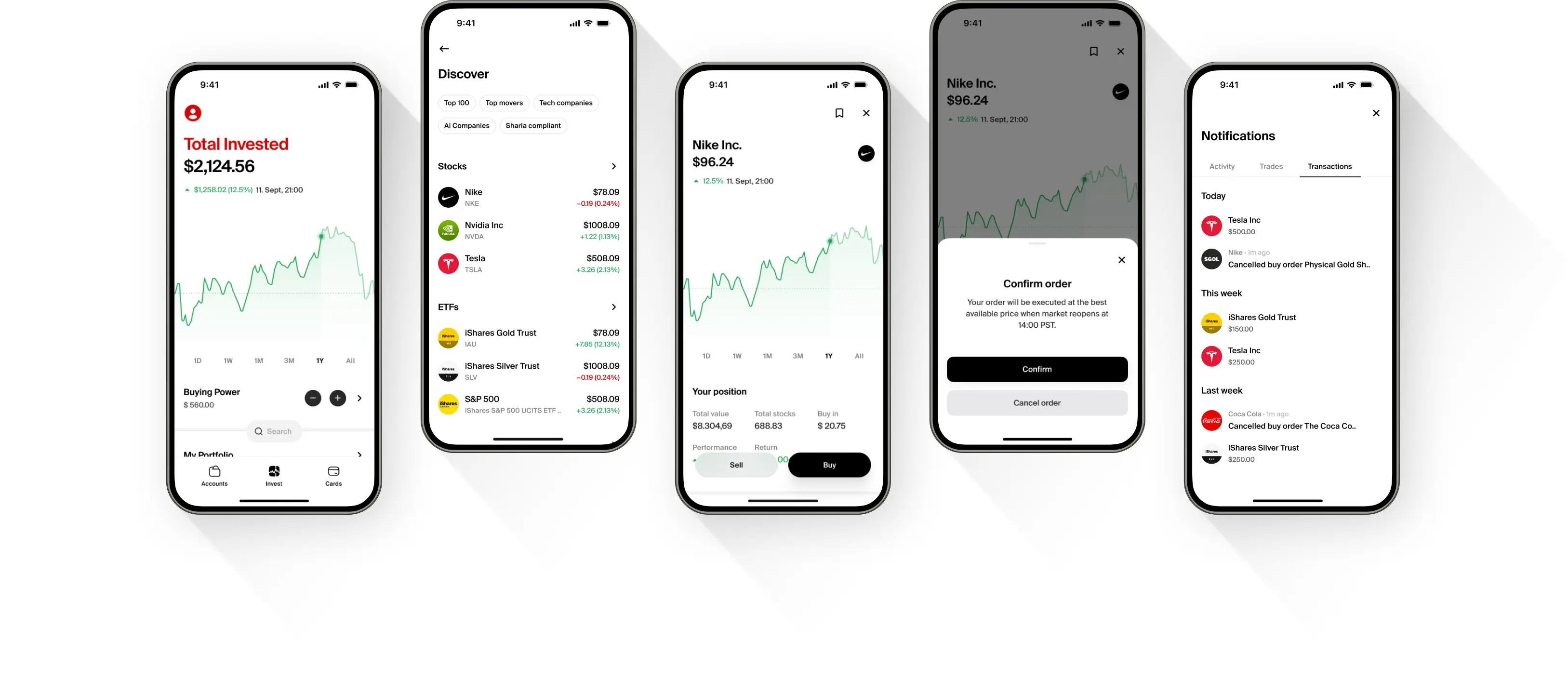 Investing in stocks, ETFs, bonds and gold indices with the nsave app